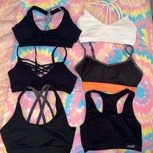 6 sports bras size small